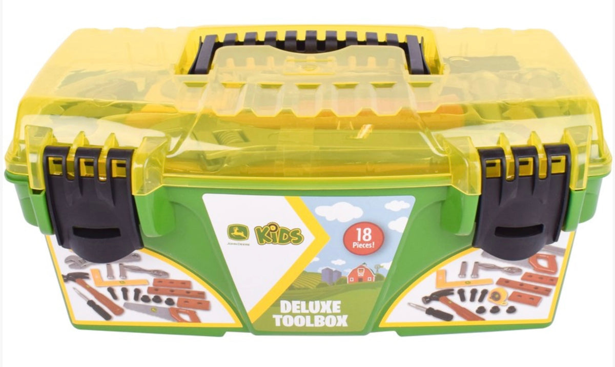 John Deere Deluxe Tool Box with Tools