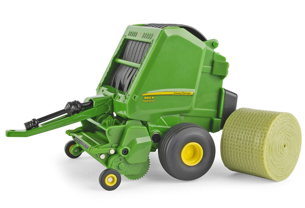 John Deere 560R round baler with bale