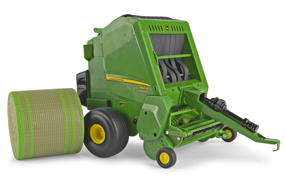 John Deere 560R round baler with bale