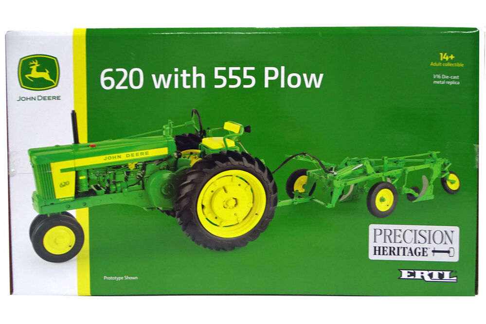 John Deere 620 nf tractor with 555 plough  precision heritage series