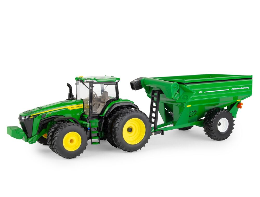 John Deere 8R340 with die cast chaser bin