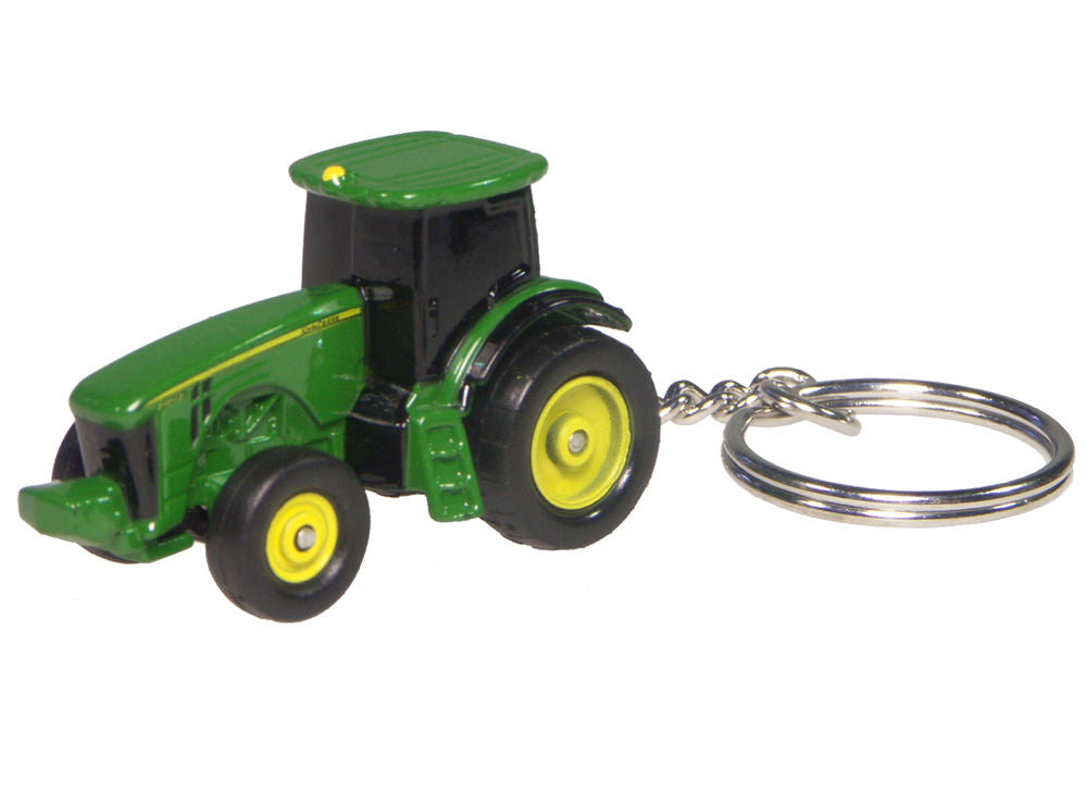 John Deere modern tractor key ring