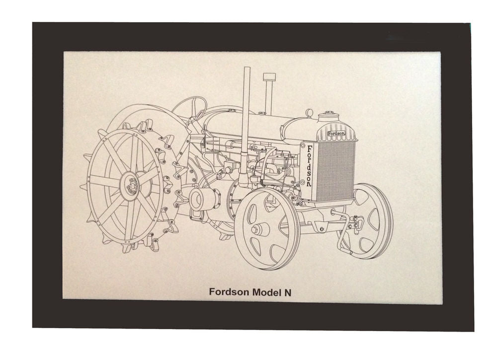 Murray Parker sketch (mounted) - Fordson model 'n'
