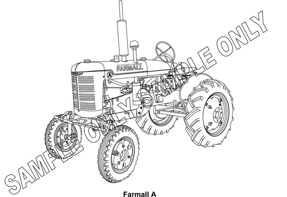 Murray Parker sketch (mounted) - McCormick Farmall 'a'