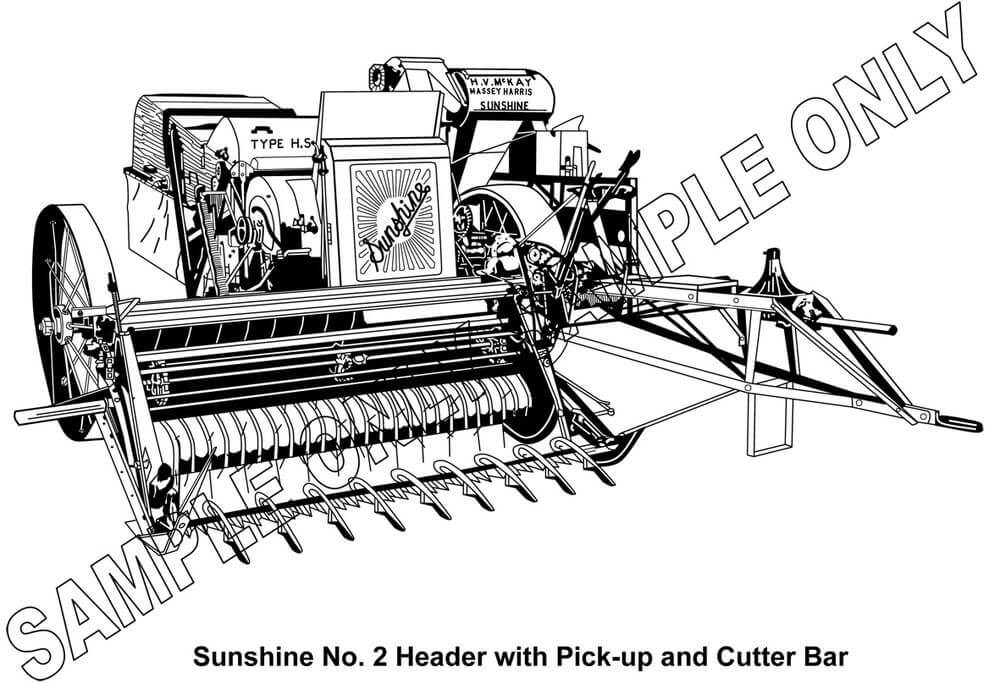 Murray Parker sketch (mounted) - sunshine no. 2 header