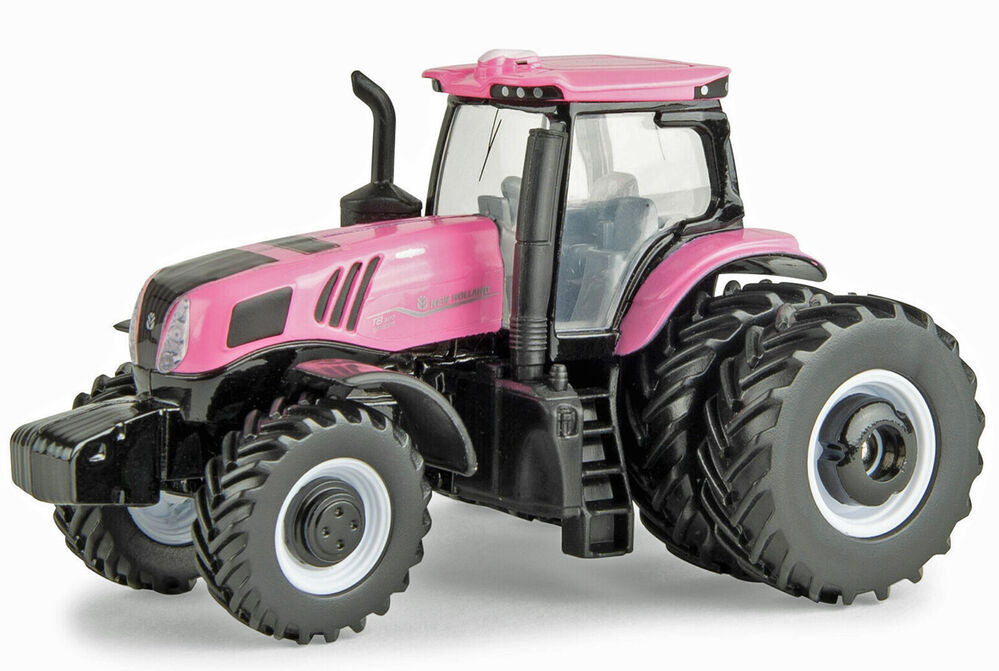 New Holland T8.380 tractor with rear duals   pink