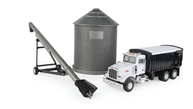 Peterbilt model 367 straight truck, auger & silo