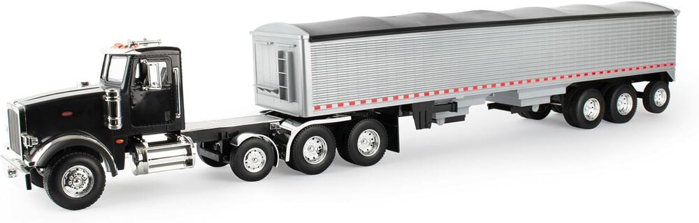 Peterbilt truck with grain trailer