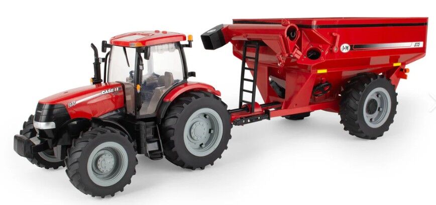 Puma 215 with grain cart - big farm