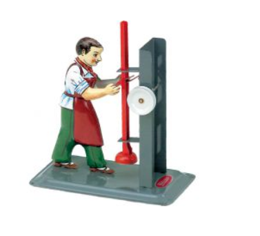 Wilesco press operator with press