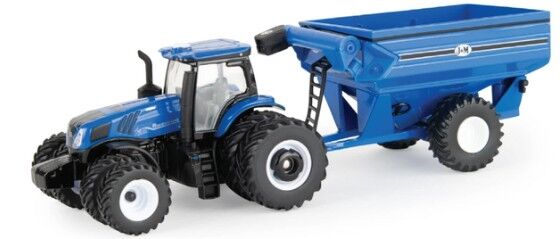 T8.385 with grain cart