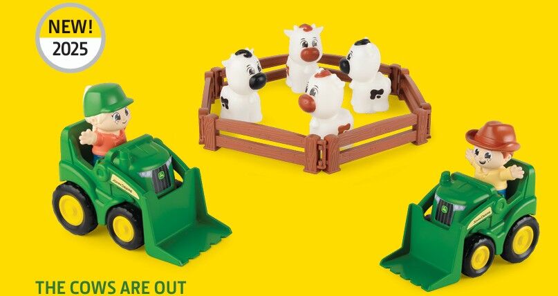 The cows are out