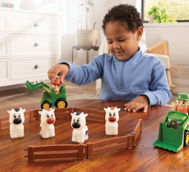 The cows are out