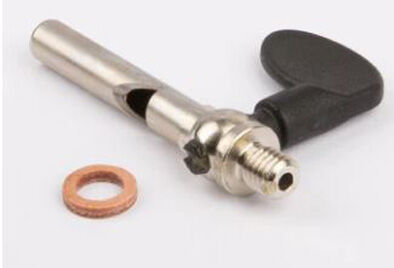 Wilesco steam whistle, straight  M5 thread