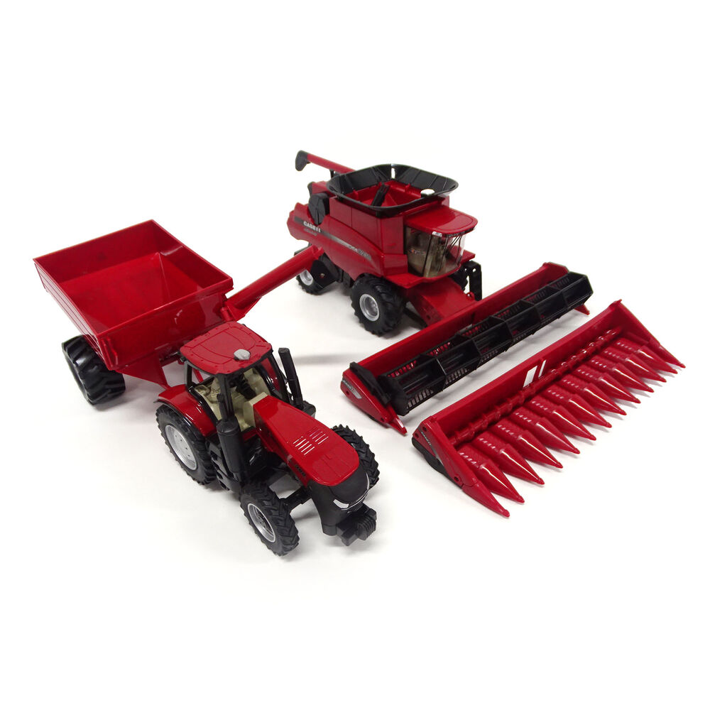 CASE/IH GRAIN HARVEST SET (8230 HEADER, MAGNUM 380 with CHASER BIN Big
