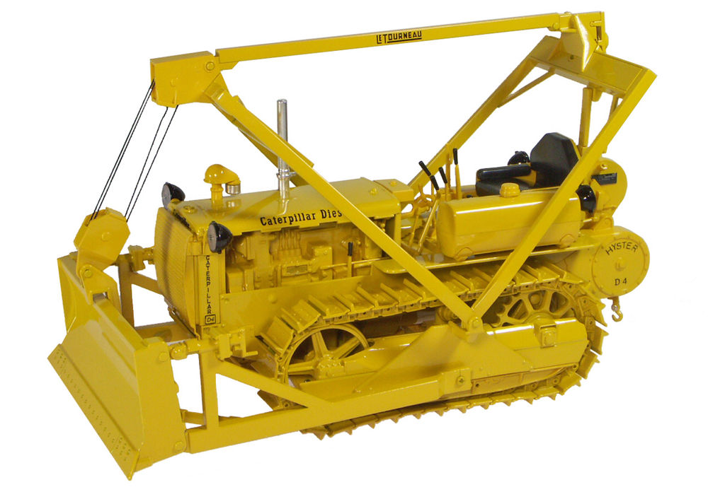 CATERPILLAR D4 2T DOZER with LeTOURNEAU BLADE  very limited availability scale model by Collector Models