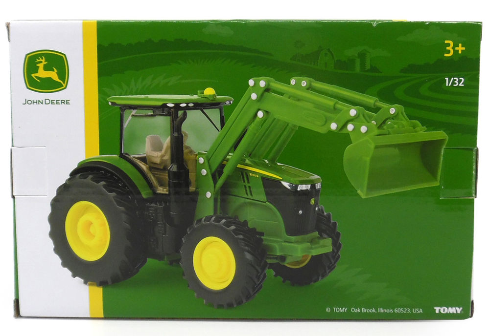 JOHN DEERE 7270R TRACTOR with FRONT LOADER Plastic model Collector Models