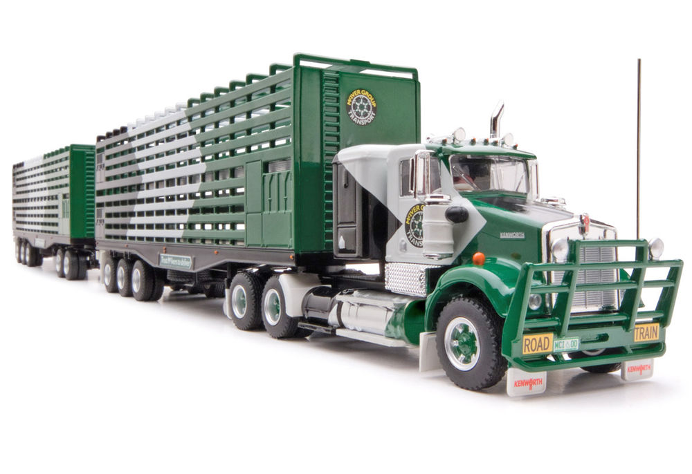 KENWORTH SAR CATTLE TRUCK ROAD TRAIN SET (McIver Transport) Collector