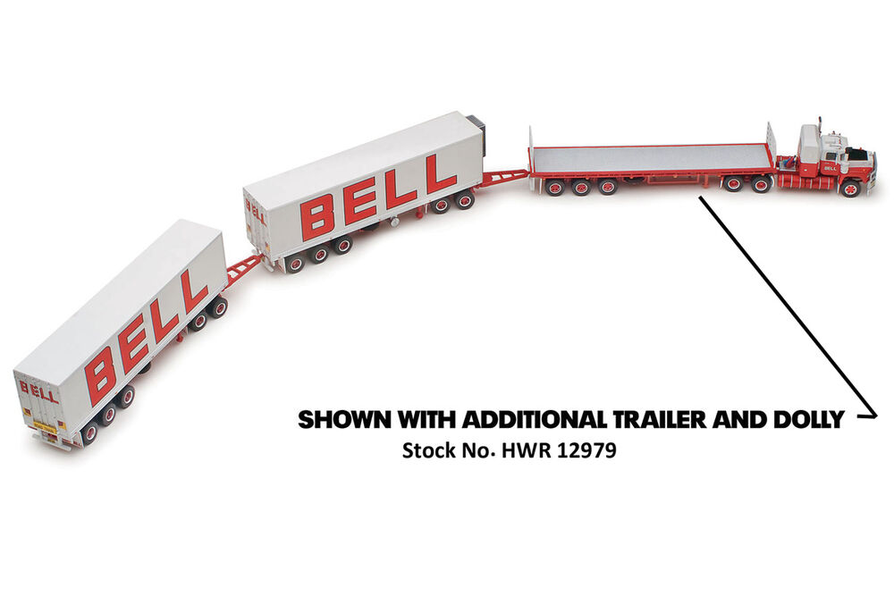 MACK VALUELINER ROAD TRAIN with 2 PANTECH TRAILERS BELL Transport