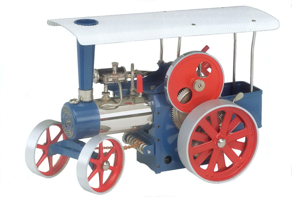 WILESCO STEAM TRACTION ENGINE (Blue) Collector Models