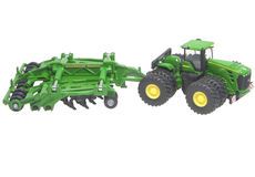 JOHN DEERE 9630 4WD TRACTOR with DUALS and AMAZONE CENTAUR CULTIVATOR