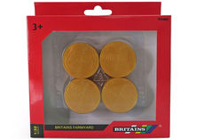 BRITAINS HAY BALES round 45 mm dia Pack of 4