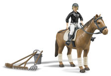 BRUDER HORSE RIDING SET horse rider accessories