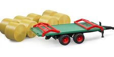 BRUDER TRAILER + 6 BALES 
