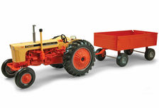 CASE 730 TRACTOR with 4 WHEEL TRAILER