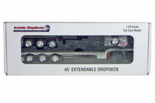 CTE 45ft DROP DECK EXTENDABLE TRAILER with DOLLY