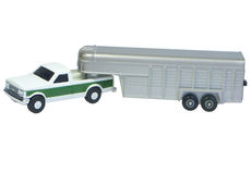 FORD F250 PICK-UP with LIVESTOCK TRAILER