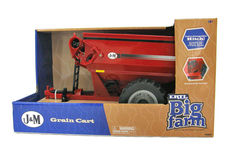 FRONTIER GRAIN CHASER BIN red with WORKING AUGER  Ertl  Big Farm series