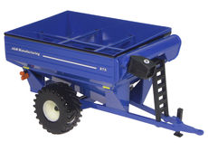 GRAIN CHASER BIN with HINGE UP AUGER  BLUE