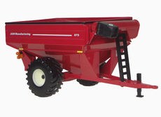 GRAIN CHASER BIN with HINGE UP AUGER  RED