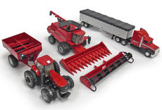 GRAIN HARVEST SET 330 MAGNUM CHASER BIN 7240 AFS HEADER GRAIN SEMI