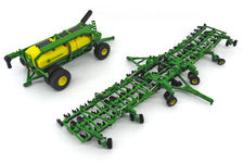 JOHN DEERE AIR SEEDER SET   C850 CART + 1870 BAR