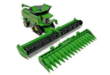 JOHN DEERE X9 1000 HEADER on TRACKS with DRAPER FRONT + CORN FRONT