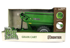J and M GRAIN CHASER BIN green with WORKING AUGER      Ertl  Big Farm series