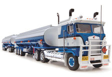 KENWORTH K100 ROAD TRAIN with two FUEL TANKER TRAILERS