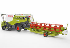 LEXION 780 TERRA TRAC HEADER with COMB TRAILER