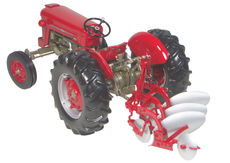MASSEY FERGUSON 65 TRACTOR w 3 FURROW PLOUGH  very detailed ltd avail