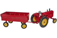 MASSEY HARRIS 44 TRACTOR with 4 WHEEL TRAILER
