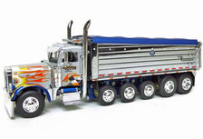 PETERBILT 379 HEAVY DUTY TIPPER silver and blue