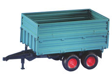 BRUDER TANDEM AXLE TIPPING TRAILER with HIGH SIDES