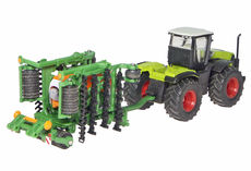 XERION 5000 TRACTOR with AMAZONE CAYENA 6001 SEEDER