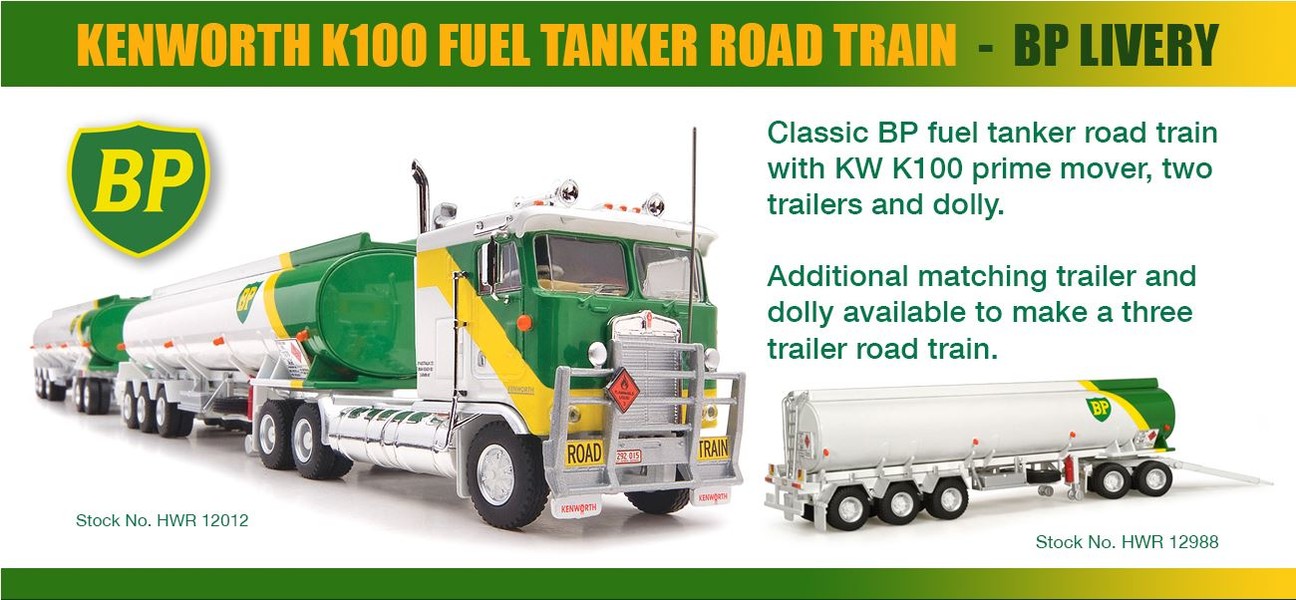 KW K100 Fuel Tanker Road Train - BP